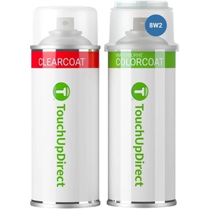 image:imageTouchUpDirect Car Paint Touch Up Spray Kit  Compatible with Toyota 8W2 Cavalry Blue Exact Match Auto Paint Kit with Car Color Spray and Clearcoat for Repainting or Scratch Repair Essential Kit
