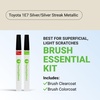 image:imageTouchUpDirect Car Paint Touch Up Brush Kit  Compatible with Toyota 1E7 SilverSilver Streak Metallic Exact Match Auto Paint Kit with Car Color and Clearcoat for Repainting or Scratch Repair Essential Kit