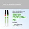 image:imageTouchUpDirect Car Paint Touch Up Brush Kit  Compatible with Toyota 1J6 Elemental Silver Metallic Exact Match Auto Paint Kit with Car Color and Clearcoat for Repainting or Scratch Repair Essential Kit