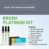 image:imageTouchUpDirect Car Paint Touch Up Brush Kit  Compatible with Toyota 1K3 Celestite Gray Metallic Exact Match Auto Paint Kit with Primer Car Color and Clearcoat for Repainting and Scratch Repair Platinum Kit