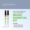 image:imageTouchUpDirect Car Paint Touch Up Brush Kit  Compatible with Toyota 1K5 Moon Dust Exact Match Auto Paint Kit with Car Color and Clearcoat for Repainting or Scratch Repair Essential Kit
