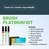 image:imageTouchUpDirect Car Paint Touch Up Brush Kit  Compatible with Toyota 221 Galactic Aqua Metallic Exact Match Auto Paint Kit with Primer Car Color and Clearcoat for Repainting and Scratch Repair Platinum Kit