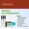 image:imageTouchUpDirect Car Paint Touch Up Brush Kit  Compatible with Toyota 4X0 Inferno Exact Match Auto Paint Kit with Primer Car Color and Clearcoat for Repainting and Scratch Repair Platinum Kit