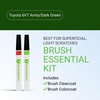 image:imageTouchUpDirect Car Paint Touch Up Brush Kit  Compatible with Toyota 6V7 ArmyDark Green Exact Match Auto Paint Kit with Car Color and Clearcoat for Repainting or Scratch Repair Essential Kit