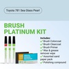 image:imageTouchUpDirect Car Paint Touch Up Brush Kit  Compatible with Toyota 781 Sea Glass Pearl Exact Match Auto Paint Kit with Primer Car Color and Clearcoat for Repainting and Scratch Repair Platinum Kit