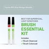 image:imageTouchUpDirect Car Paint Touch Up Brush Kit  Compatible with Toyota 8R5 Blue Mirage Metallic Exact Match Auto Paint Kit with Car Color and Clearcoat for Repainting or Scratch Repair Essential Kit