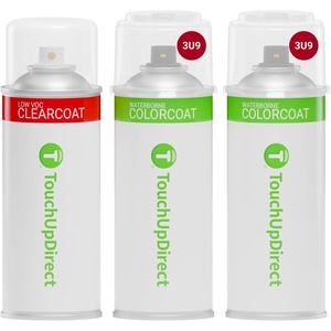 image:imageTouchUpDirect Car Paint Touch Up Spray Kit  Compatible with Toyota 3U9 Finish Line Red Tricoat Exact Match Auto Paint Kit with Car Color Spray and Clearcoat for Repainting or Scratch Repair Essential Kit