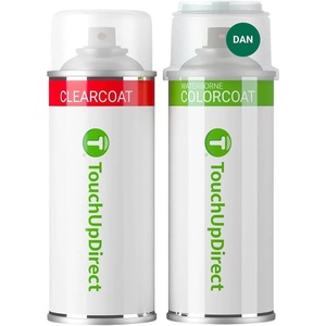 image:imageTouchUpDirect Car Paint Touch Up Spray Kit  Compatible with Toyota DAN Hakone Green Exact Match Auto Paint Kit with Car Color Spray and Clearcoat for Repainting or Scratch Repair Essential Kit