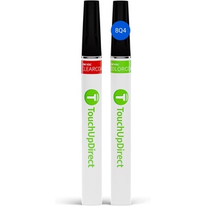 image:imageTouchUpDirect Car Paint Touch Up Brush Kit  Compatible with Toyota 8Q4 Reservoir Blue Exact Match Auto Paint Kit with Car Color and Clearcoat for Repainting or Scratch Repair Essential Kit